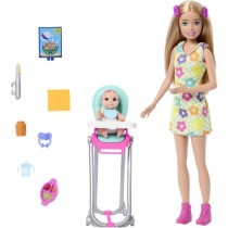 Barbie Skipper Coffret Babysitters Inc, 1 poupée, 1 bébé, accesso