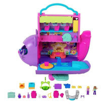 Polly Pocket-Avion Chaton Transformable-Coffret avec 2 mini-figurines