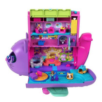 Polly Pocket-Avion Chaton Transformable-Coffret avec 2 mini-figurines