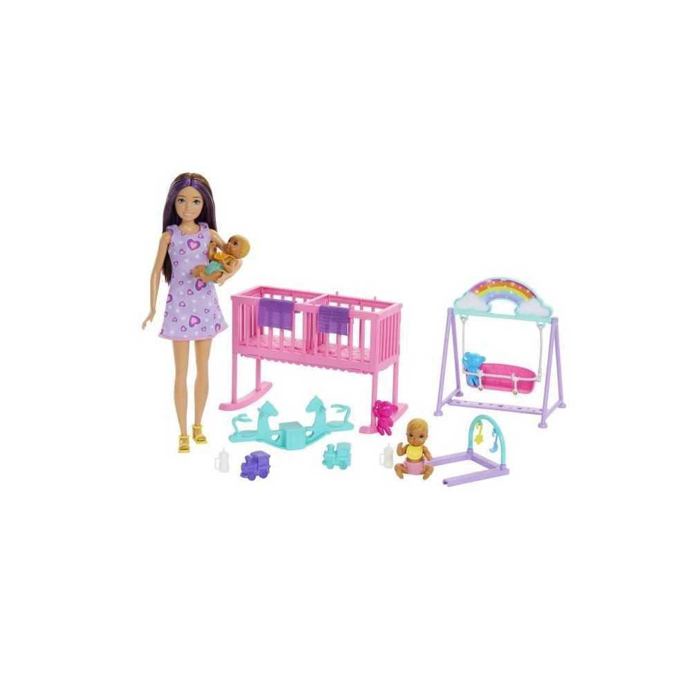 Barbie-La Chambre des Jumeaux-Coffret Skipper, bébés et accessoires