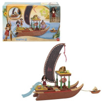 MATTEL Disney Vaiana 2 - La pirogue de Vaiana + 1 poupée Vaiana + Hei