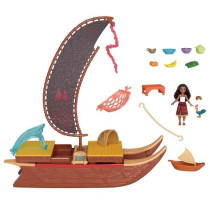 MATTEL Disney Vaiana 2 - La pirogue de Vaiana + 1 poupée Vaiana + Hei