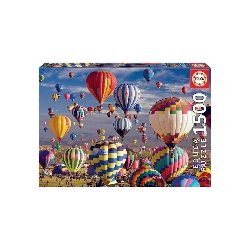 Puzzle - EDUCA - 1500 pieces - Montgolfieres multicolores