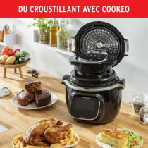 MOULINEX Extra Crisp Cookeo, Couvercle air fryer, Cuisson sans huile,