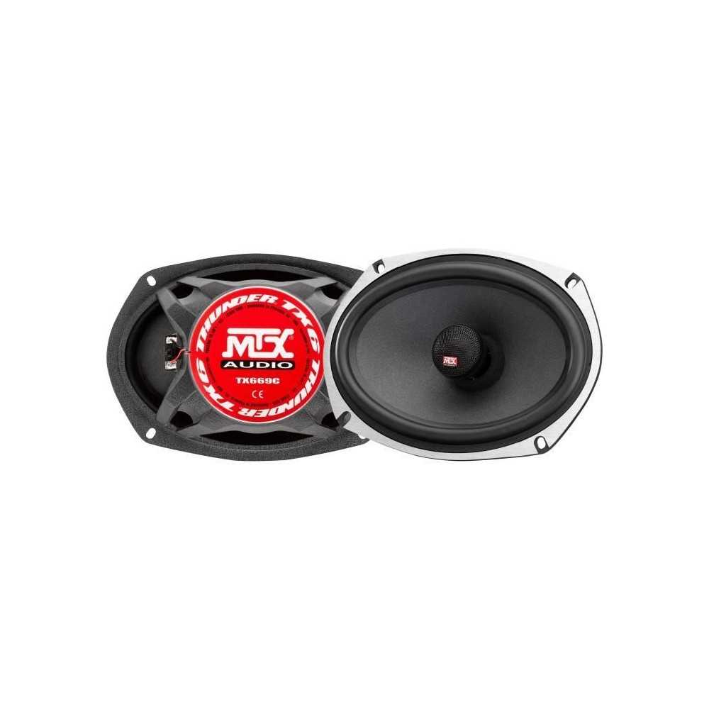 MTX TX669C Haut-parleurs voiture Coaxiaux 15x23cm 6x9 2 voies 120W RMS