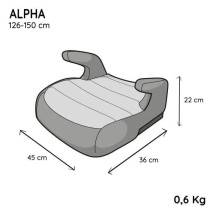 NANIA Rehausseur ceinturé ALPHA, groupe 3, de 8 a 12 ans, 25-36 kg, 1