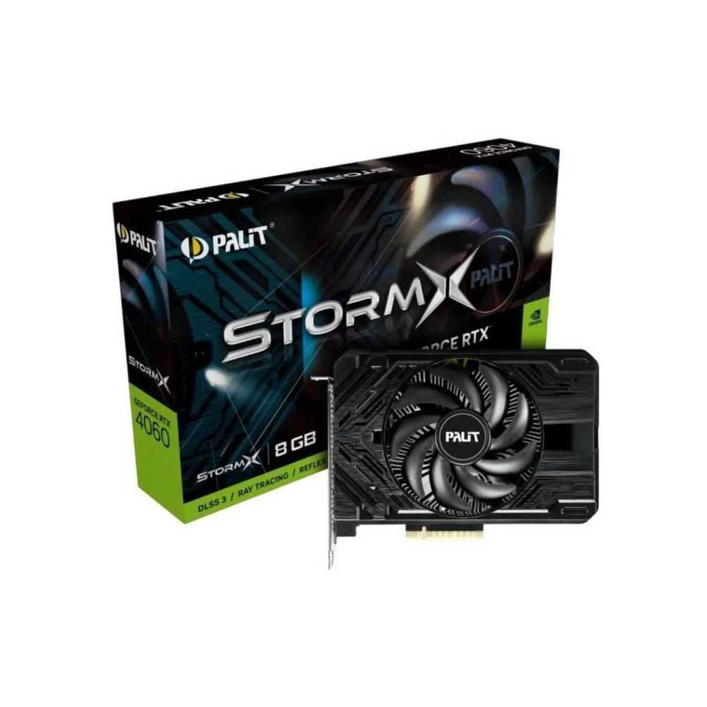 PALIT - Carte Graphique - Nvidia GeForce RTX 4060 StormX 8Go Mini ITX