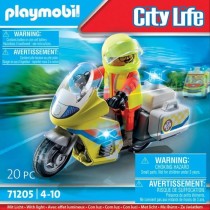 PLAYMOBIL 71205 Urgentiste avec moto, City Action Les Secouristes, eff