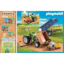 PLAYMOBIL - 71249 - Country La Ferme - Tracteur avec remorque