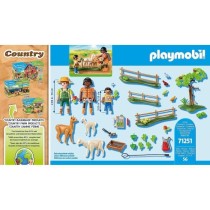 PLAYMOBIL 71251 Enclos a alpagas et randonneurs, Country La Ferme, 56