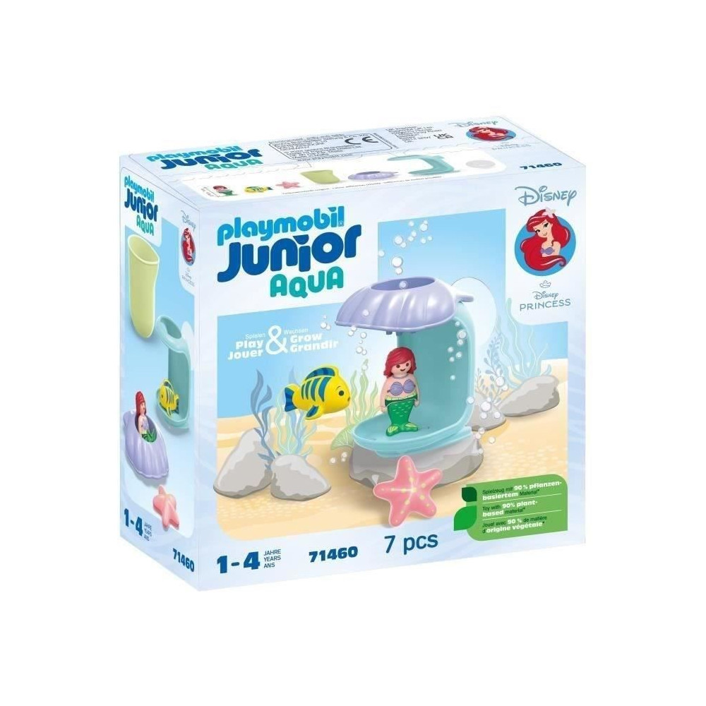 PLAYMOBIL Junior 71460 Ariel avec coquillage de bain, Disney, Des 12 m