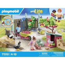 PLAYMOBIL 71510 Poulailler et jardin, My Life, 77 pieces, Des 4 ans