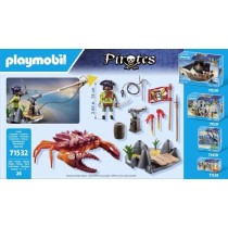 PLAYMOBIL 71532 Pirate et crabe géant, Les Pirates, 26 pieces, Des 4