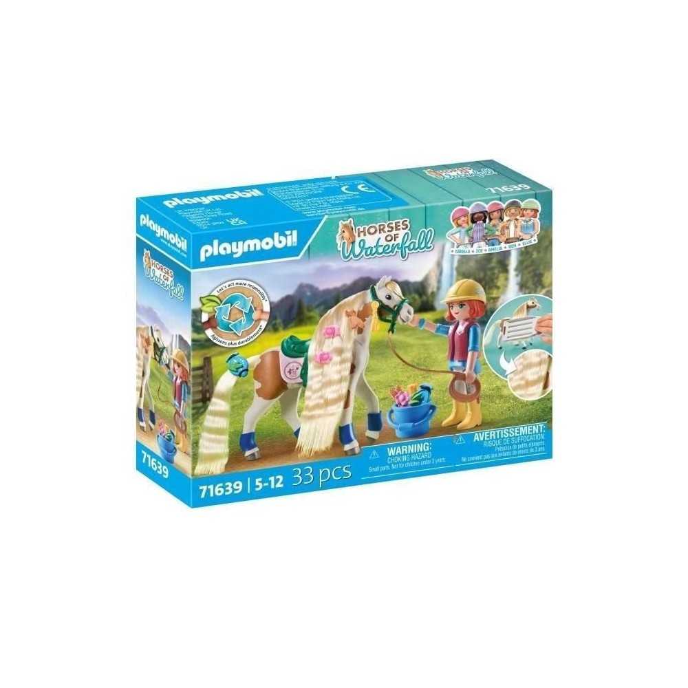 PLAYMOBIL 71639 Ellie avec cheval, Horses of Waterfall, 33 pieces, Des