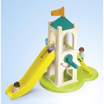 PLAYMOBIL Junior 71703 Aire de jeux avec toboggan géant Comprend cinq