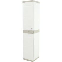 Armoire haute vestiaire PLASTIKEN - 1 porte, 35cm - Blanc