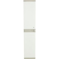 Armoire haute vestiaire PLASTIKEN - 1 porte, 35cm - Blanc