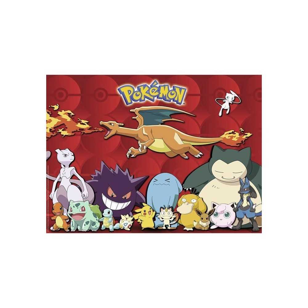 Puzzle 100 pieces XXL Pokémon préférés - Ravensburger - Paysage et