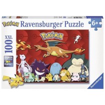 Puzzle 100 pieces XXL Pokémon préférés - Ravensburger - Paysage et