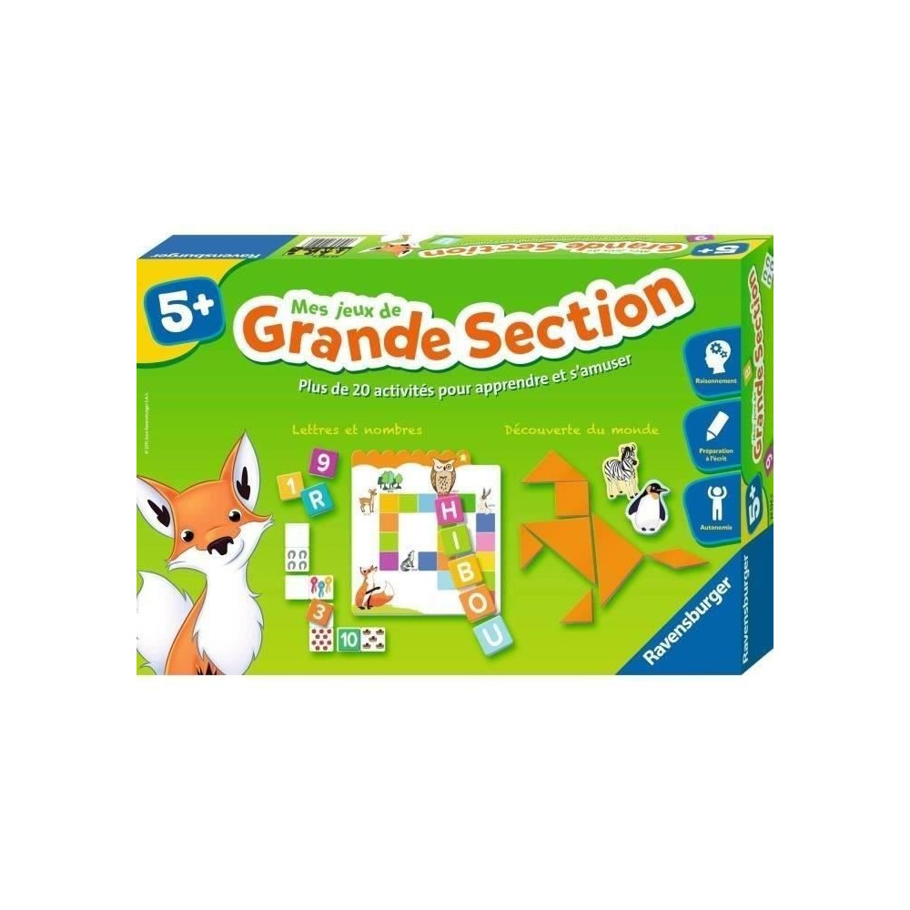 Mes jeux de grande section - Coffret complet éducatif - 20 activités