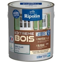 RIPOLIN Peinture pour bois intérieur et extérieur - Gris clair Ral 7