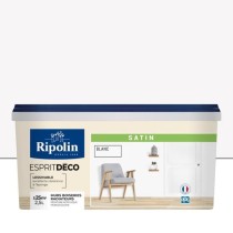 RIPOLIN ESPRIT DECO MULTI SUPPORTS BLANC satin 2,5L