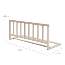 ROBA Barriere de Lit 90 cm - Protection Anti-Chute Sûre pour Bébés