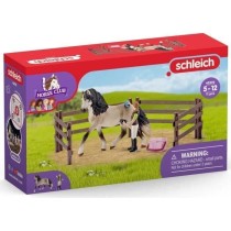 Kit de soin pour chevaux andaloux, coffret schleich avec 9 éléments