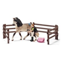 Kit de soin pour chevaux andaloux, coffret schleich avec 9 éléments