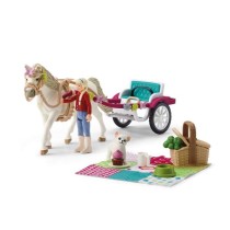 Caleche pour le spectacle équestre, coffret schleich avec 32 élémen