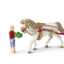 Caleche pour le spectacle équestre, coffret schleich avec 32 élémen