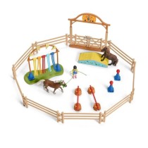 Coffret d'Entraînement Agilité Équestre avec Cheval Schleich, Dress