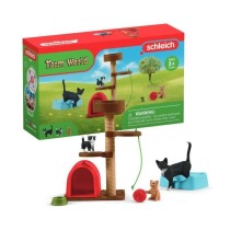 Assortiment de Figurines d'Animaux avec Chats et Chatons - Coffret de