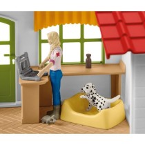 Cabinet vétérinaire avec animaux, coffret de 43 pieces avec figurine