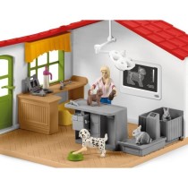 Cabinet vétérinaire avec animaux, coffret de 43 pieces avec figurine