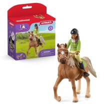 Coffret avec Sarah la Cavaliere et son Cheval Mystery - Set avec Selle