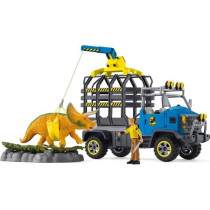 Mission de transport Dino, coffret de 43 pieces avec figurine tricéra