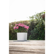 Pot avec réserve d'eau - GARDEN ID Respect - Blanc 20 x 20 cm - avec