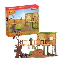 Coffret Station d'aventures sauvages, figurines animaux sauvages, Schl