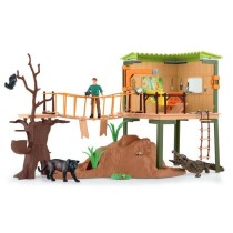 Coffret Station d'aventures sauvages, figurines animaux sauvages, Schl