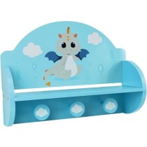 FUN HOUSE Léon le Dragon 713338 ETAGERE PORTEMANTEAU Dimensions : ± H. 33 x L. 46 x P. 15 cm pour enfant