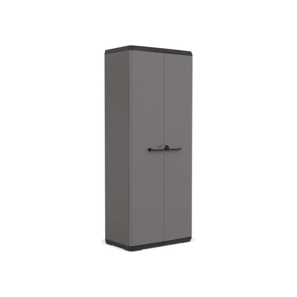 Armoire de rangement - KETER - Più - 3 tablettes réglables - Gris /