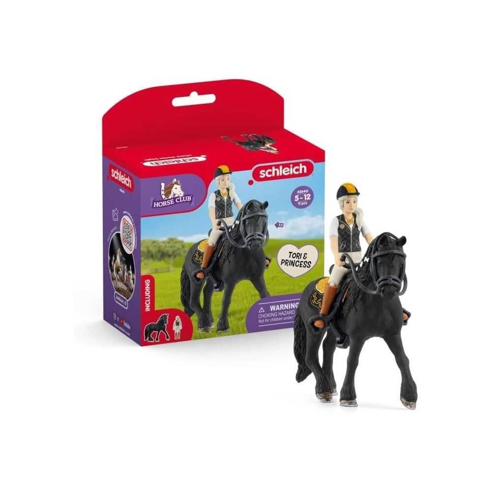 Figurine Tori et Princess, des 5 ans, HORSE CLUB - coffret, 11 pieces