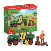 Garde forestier avec véhicule, Coffret Schleich 42659 Farm World pour