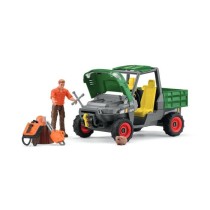 Garde forestier avec véhicule, Coffret Schleich 42659 Farm World pour