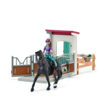 Horse Box Lisa et Storm, Figurine cheval et accessoires, SCHLEICH 4270