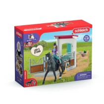 Horse Box Lisa et Storm, Figurine cheval et accessoires, SCHLEICH 4270