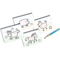 SES CREATIVE - 14455 - Coloriage a l'eau - Animaux de la Ferme