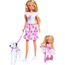 Steffi Love poupée dalmatien + Evi Love - 2 poupées 29 et 12 cm - 2