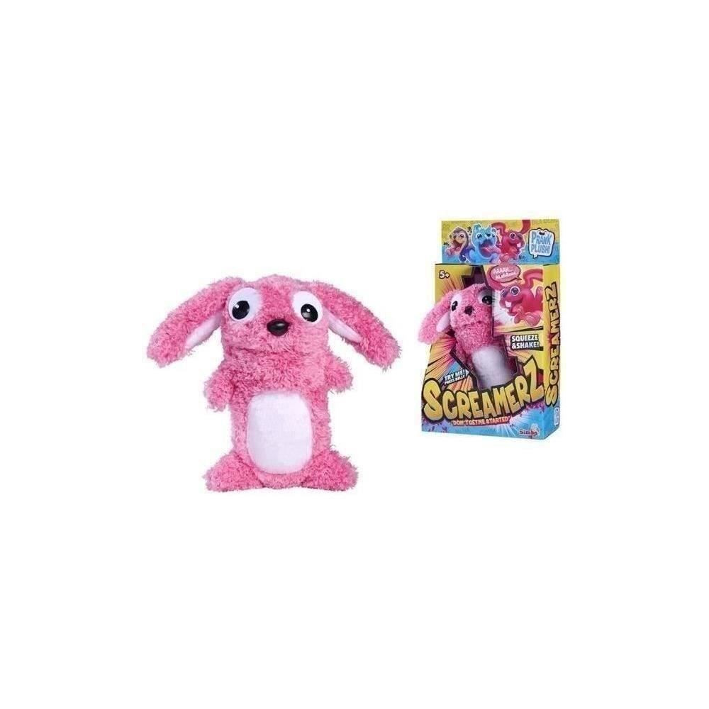 Smoby - Screamerz - Peluche intéractive amusante - Lapin - 27 cm - Br